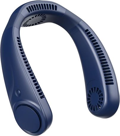 Portable Neck Fan, 3 Motors, 4000mAh Battery, 3-Speed, Bladeless