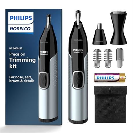 Philips Norelco Nose Trimmer 5000 for Nose, Ears, Eyebrows NT5600/62