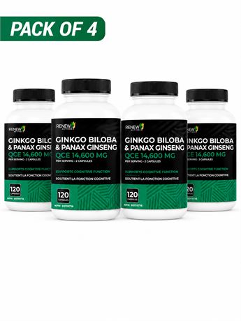 RENEW ACTIVES High-Potency Ginkgo Biloba 120MG