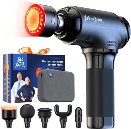 Bob and Brad T2 Ultra Massage Gun with Heat and Infrared LED Light