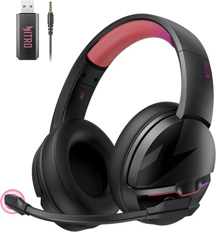 acer Wireless Gaming Headset 2.4GHz for PS5/PS4/PC/Switch, 50mm Drivers