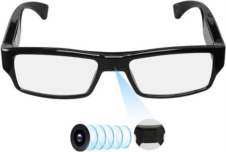 KONLEYA 1080P HD Camera Glasses, Hands-Free Video Eyewear, 32GB Storage