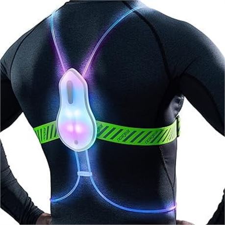 noxgear Tracer2: Multicolor Illuminated Reflective Vest for Running/Cycling