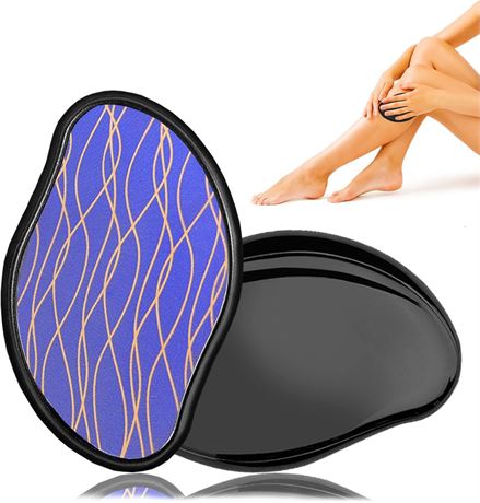 Hair Eraser: Magic Crystal Hair Remover, Painless Leg Hair Removal, Black