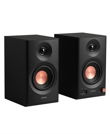Hi-Res Audio Monitor Speakers, Bluetooth 5.4 Bookshelf 2.0 (Pair) - Black