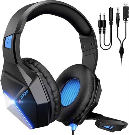 Mipow EG10 Gaming Headset Wired Stereo 3.5mm USB Black Blue