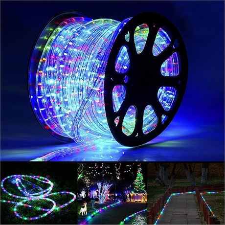 150ft LED Rope Lights Outdoor - 1080 LEDs, Connectable, 8 Modes, Waterproof