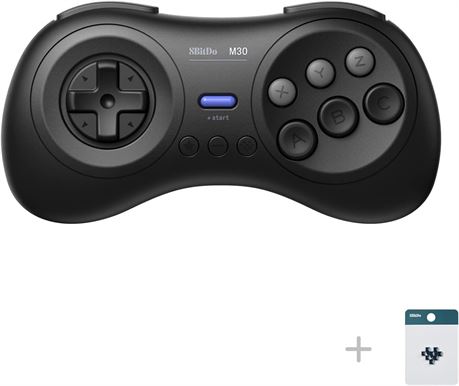 8BitDo M30 Wireless Controller for Switch, PC, Mac, Android   Black