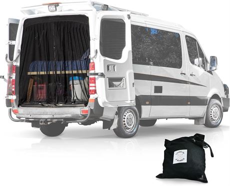 Living in a Bubble Rear Door Mosquito Net for Sprinter/Transit Vans, Universal