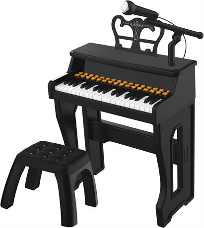 Dollox Kids Keyboard Piano 37 Keys Electric Keyboard for Beginners with Stool