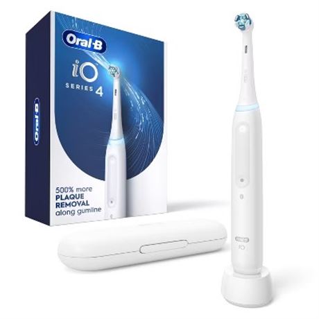 Oral-B iO Series 4 Electric Toothbrush with 1 Brush Head, Rechargeable, White