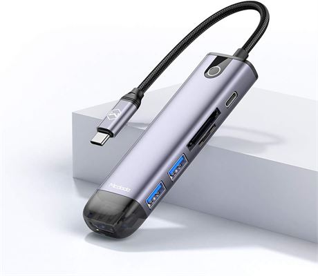 Mcdodo Hub USB-C 6 en 1 HDMI 4K USB3.0 SD TF PD 100W