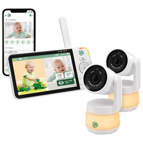 Leapfrog LF925-2HD 1080p WiFi 2-Camera Baby Monitor with 5" 720p Display