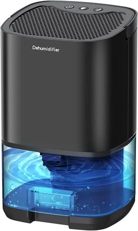 Gocheer 35oz Small Dehumidifier 2500 CuFt Ultra Quiet 7 LED Lights Auto Shut Off