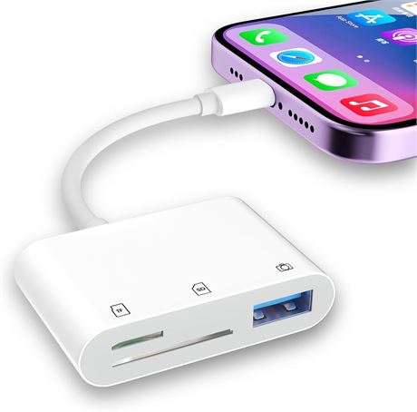 Lecteur Carte SD iPhone iPad USB Double Slot