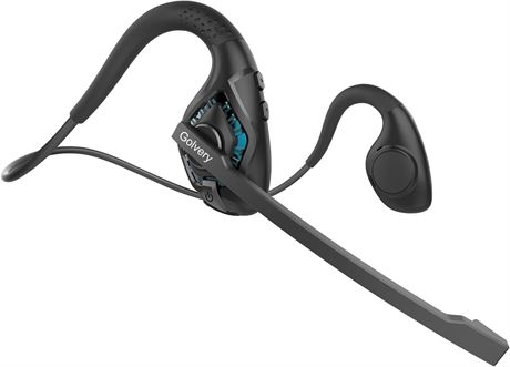 Golvery Bluetooth 5.3 Headset with DSP Noise Canceling Boom Mic, 10H