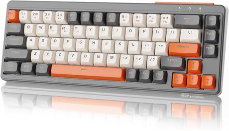 MANBASNAKE M68 Wireless Mechanical Keyboard 67 Keys RGB, Bluetooth/2.4G/USB-C