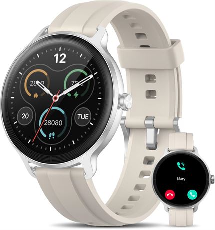 Montre Connectée 1.27” Bluetooth Appels Sport Sommeil Étanche IP68