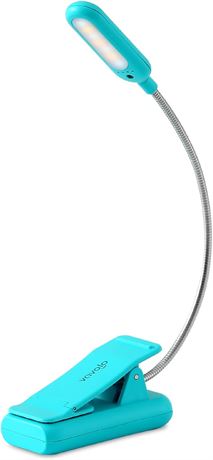 VAVOFO Clip On Book Light 7 LED 9-Level Warm Cool White Lamp Blue