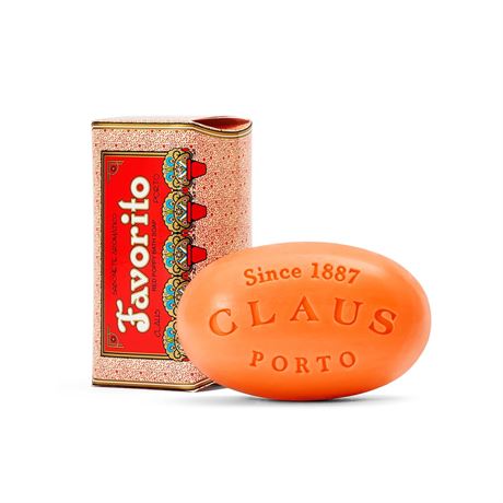 Claus Porto Favorito Red Poppy Soap, 150g Handcrafted Floral Body Soap