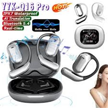 YYK-Q16 Pro AI Intelligent Translator Earbuds Touch Screen ...