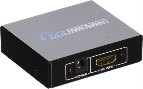 SANOXY HDMI Splitter 1x2 4K 1080p Powered HDMI Duplicator for TV Display