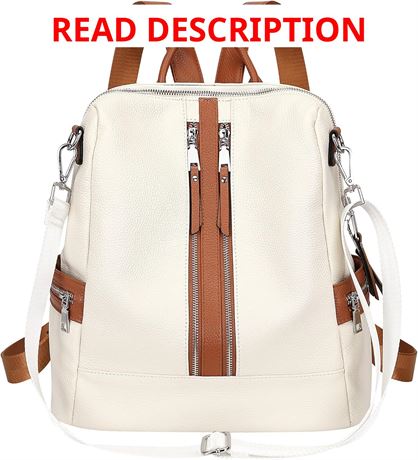 ALTOSY Leather Backpack Purse for Women Convertible Shoulder Bag Crossbody