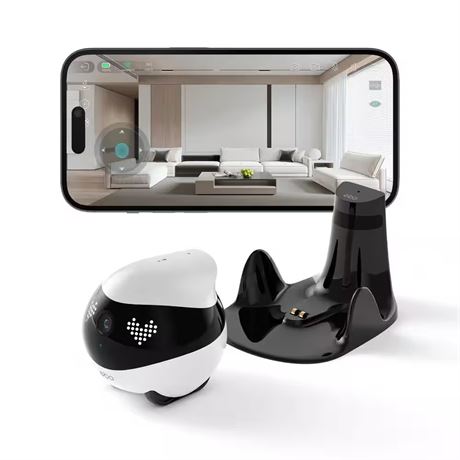 EBO Air 2 Smart Home Robot 2K Camera Mobile Companion Dove White
