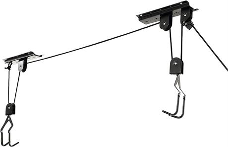 Bike Hoist Bicycle Lift for Ceiling Storage, 3-Pulley, 45 ft Rope, 120 lb