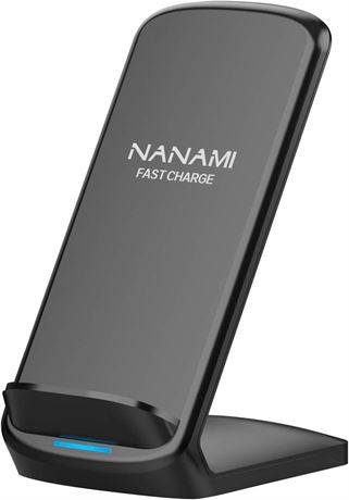 NANAMI chargeur sans fil rapide 15W, support Qi, iPhone & Samsung