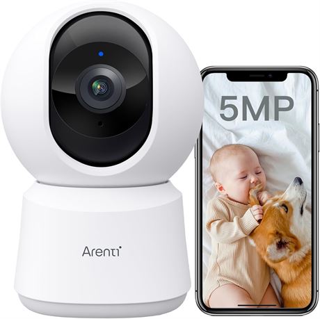 ARENTI 360 5MP Indoor Security Camera, 5G&2.4G
