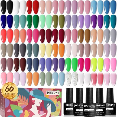 Coffret Vernis Gel JODSONE 60pcs Base Top Coat