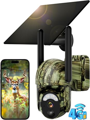 Xega 4G LTE Cellular Trail Camera with Built-in SIM, 2K, IP66, 2-Way Audio
