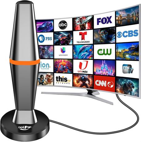Digital TV Antenna for TV Indoor Magnetic Base 360  Reception 4K 10ft Cable