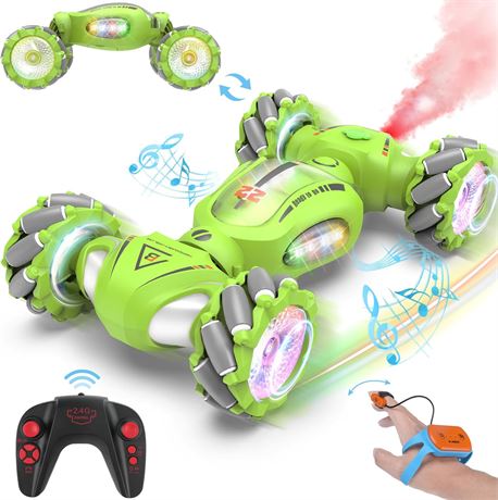 Gesture RC Stunt Car, 2.4GHz 4WD, Hand Controlled, Light, Music, 360  Rot.