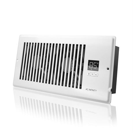 AC Infinity AIRTAP T4 120 CFM 4x10 in Quiet Register Booster Fan with Thermostat