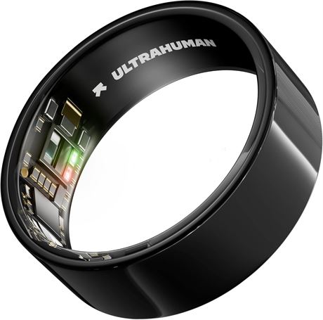 ULTRAHUMAN Ring AIR Aster Black Size 7 - Sleep Tracking HR Fitness