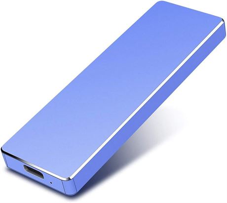 Disque dur externe 2 To pour PC, ordinateur portable et Mac (bleu, 2 To)
