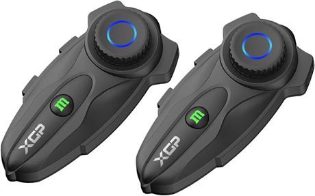 XGP X10 10-Rider Mesh Intercom 3000m, Bluetooth Headset V5.3, 2-Pack