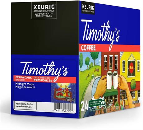 Timothy’s Midnight Magic Extra Bold, 24 K-Cups