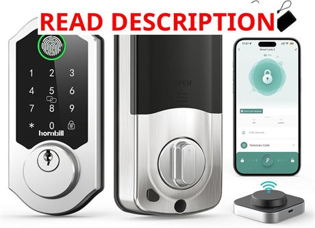 Serrure Connectée WiFi Hornbill Empreinte Alexa Keypad