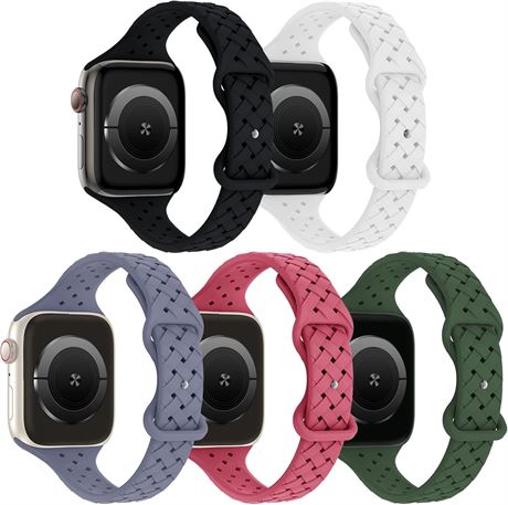 Bracelet Silicone 5 Pack Compatible pour Montre Ultra Series