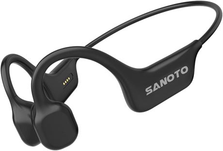 SANOTO Bone Conduction Headphones, Open-Ear Bluetooth IPX7 Waterproof
