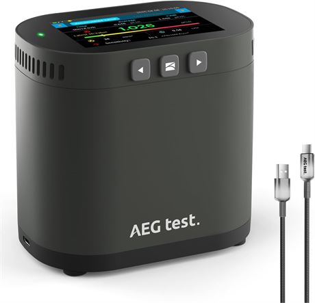 D tecteur radon AEGTEST HOUND-3786,  cran 3,5", mise   jour 10 min, alarme