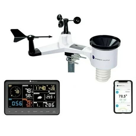 Ambient Weather WS-2902 Smart Wi-Fi Weather Station with Remote Monitoring