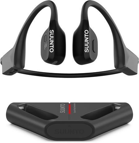 SUUNTO Wing - Open-Ear Bone Conduction Headphones, Bluetooth, Waterproof