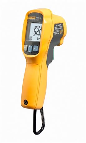 Fluke 62 Max+ Infrared Thermometer, -20 to +1202 F (Not for Human Temp)
