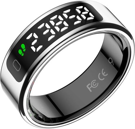 Bague intelligente avec  cran LED et traqueur fitness   sommeil/exercice