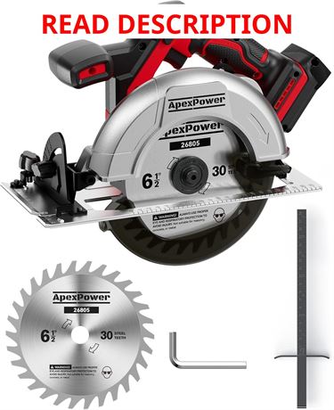 Brushless Cordless Circular Saw, for MI 18V Max Battery for Wood, PVC