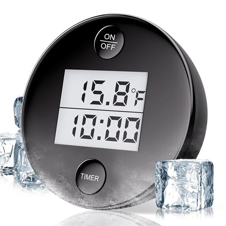2-in-1 Cold Plunge Thermometer, Floating Ice Bath Digital Temp Gauge Timer